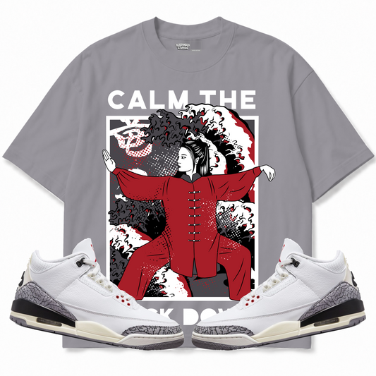 Rebranded Studios apparel — front styled with matching sneakers