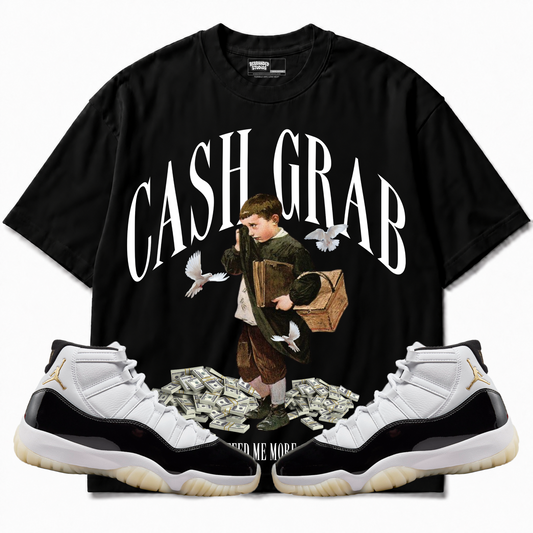 Rebranded Studios apparel — front styled with matching sneakers