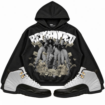 Rebranded Studios apparel — front styled with matching sneakers