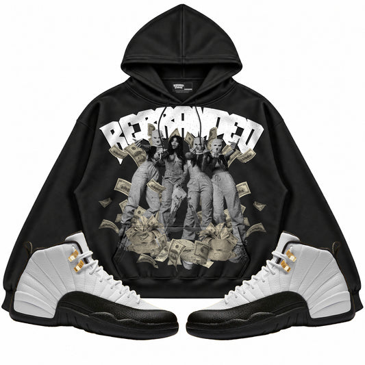 Rebranded Studios apparel — front styled with matching sneakers