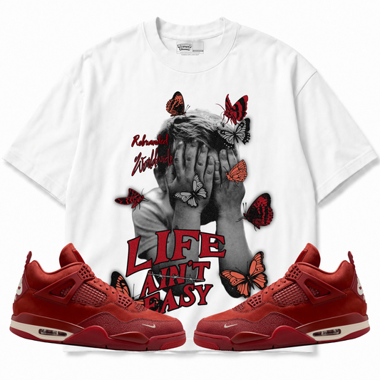Rebranded Studios apparel — front styled with matching sneakers