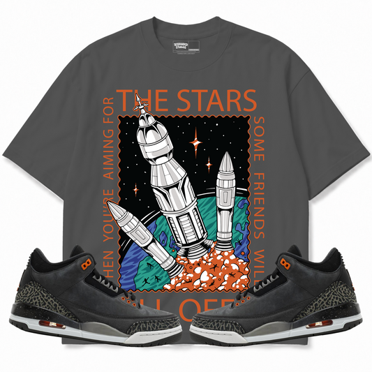 Rebranded Studios apparel — front styled with matching sneakers