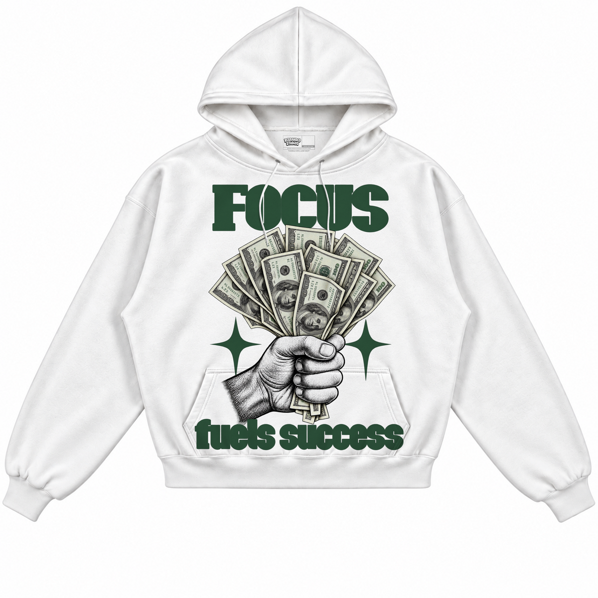 Rebranded Studios apparel — front without sneakers