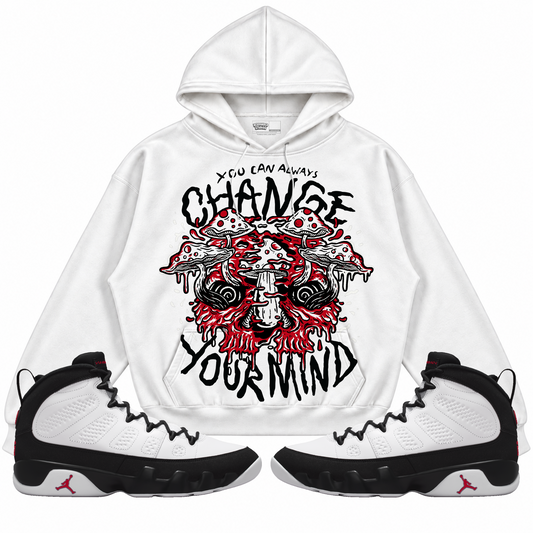 Rebranded Studios apparel — front styled with matching sneakers