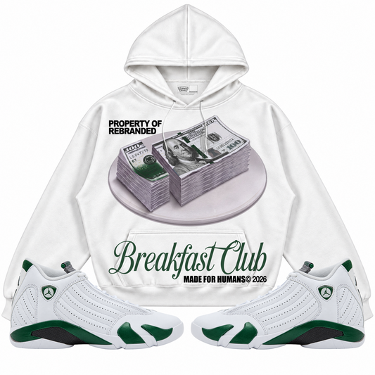 Rebranded Studios apparel — front styled with matching sneakers
