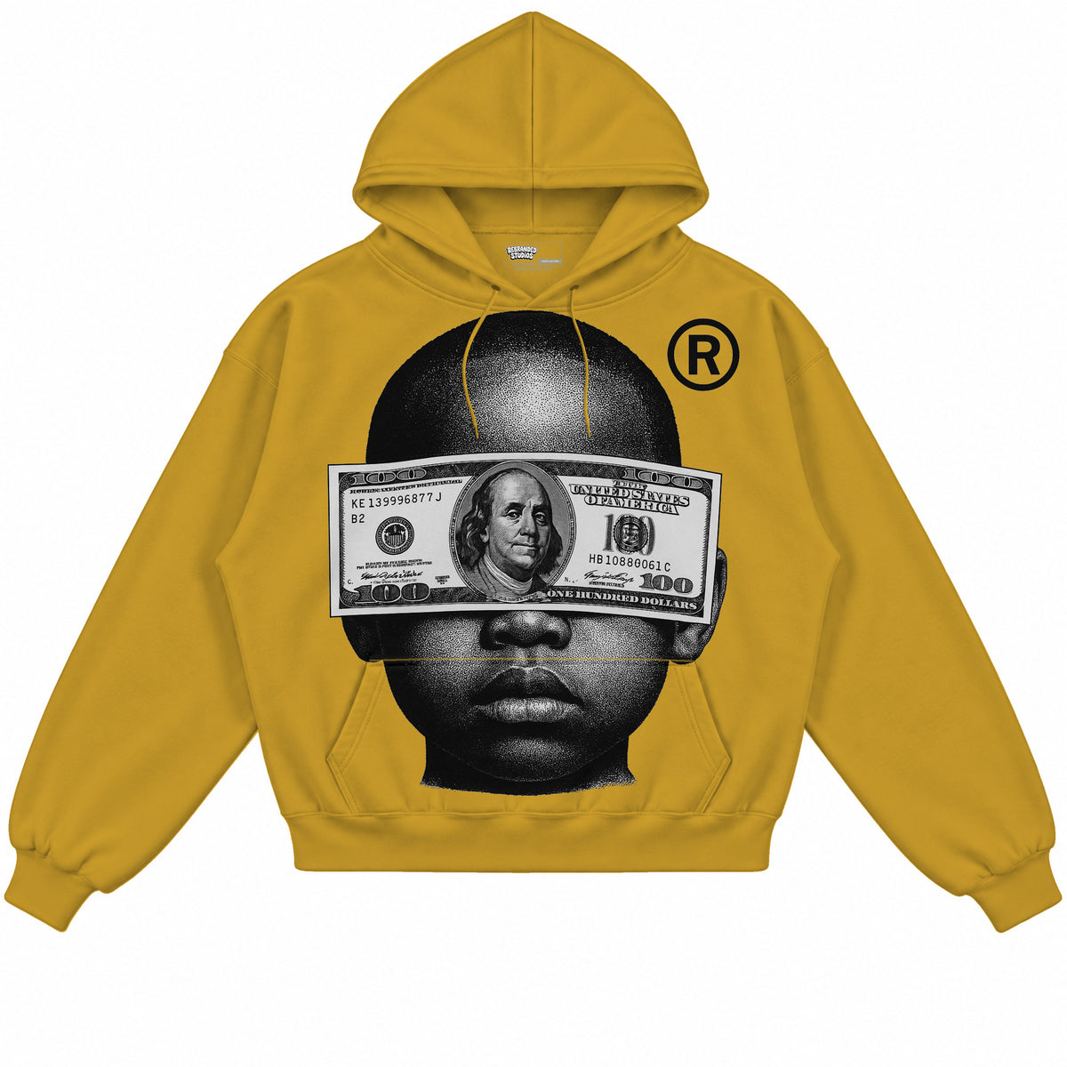 Rebranded Studios apparel — front without sneakers