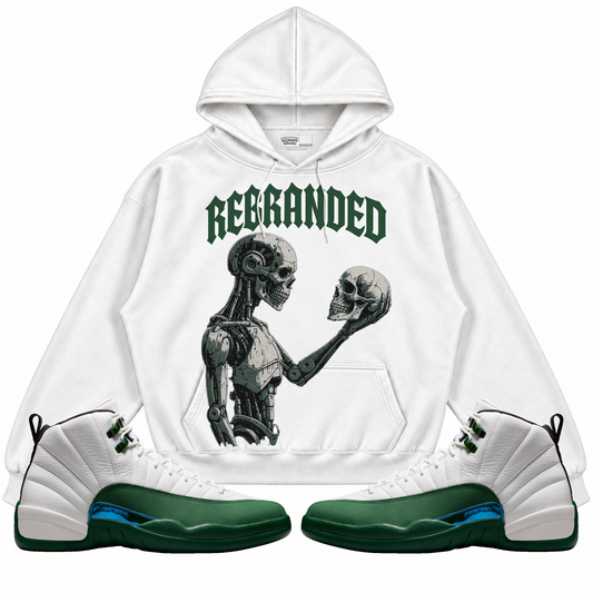Rebranded Studios apparel — front styled with matching sneakers