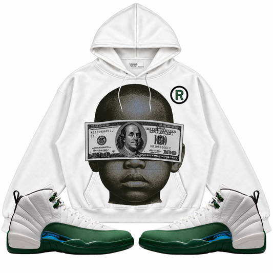 Rebranded Studios apparel — front styled with matching sneakers