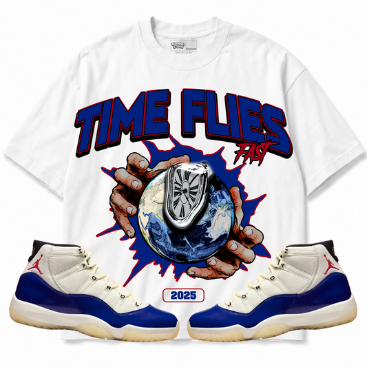 Rebranded Studios apparel — front styled with matching sneakers