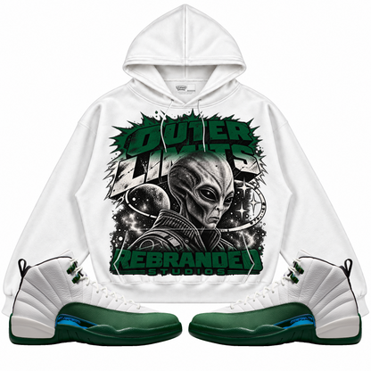 Rebranded Studios apparel — front styled with matching sneakers