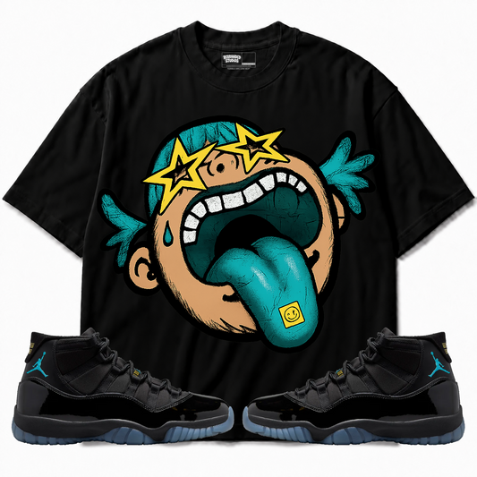 Rebranded Studios apparel — front styled with matching sneakers