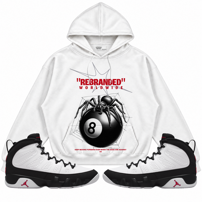 Rebranded Studios apparel — front styled with matching sneakers