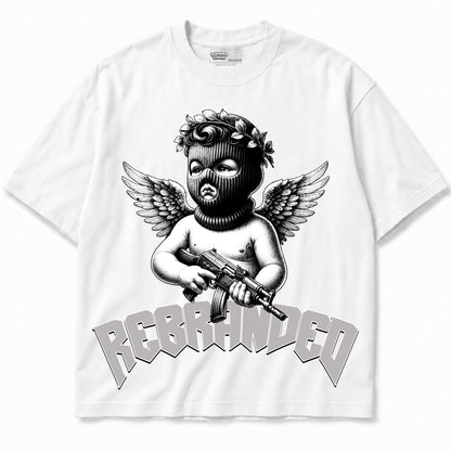 Rebranded Studios apparel — front without sneakers