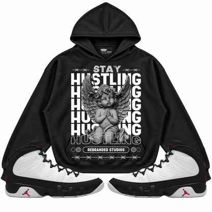 Rebranded Studios apparel — front styled with matching sneakers