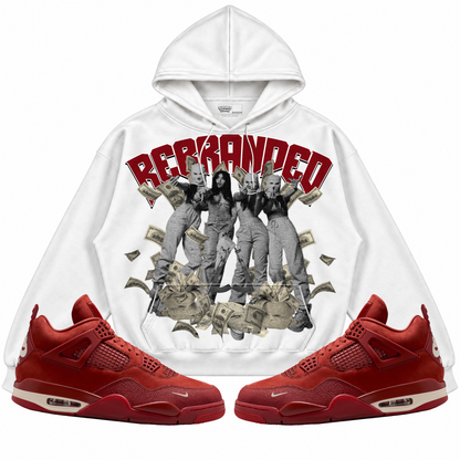 Rebranded Studios apparel — front styled with matching sneakers