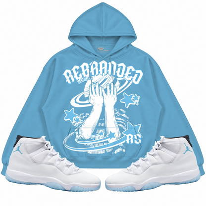Rebranded Studios apparel — front styled with matching sneakers