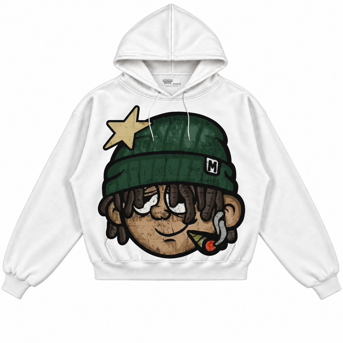 Rebranded Studios apparel — front without sneakers