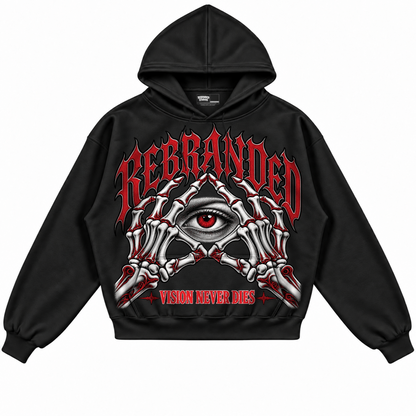 Rebranded Studios apparel — front without sneakers