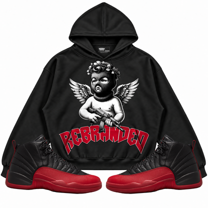 Rebranded Studios apparel — front styled with matching sneakers
