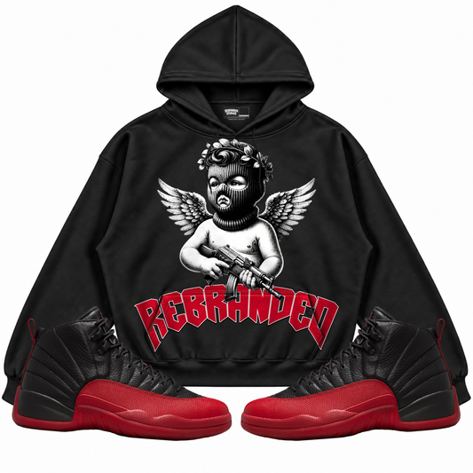 Rebranded Studios apparel — front styled with matching sneakers