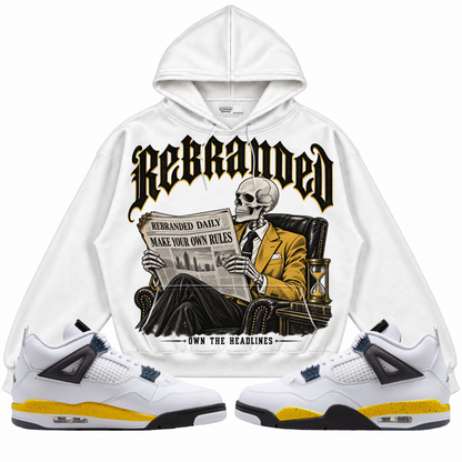 Rebranded Studios apparel — front styled with matching sneakers