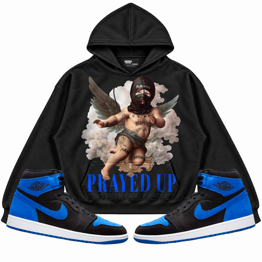 Rebranded Studios apparel — front styled with matching sneakers