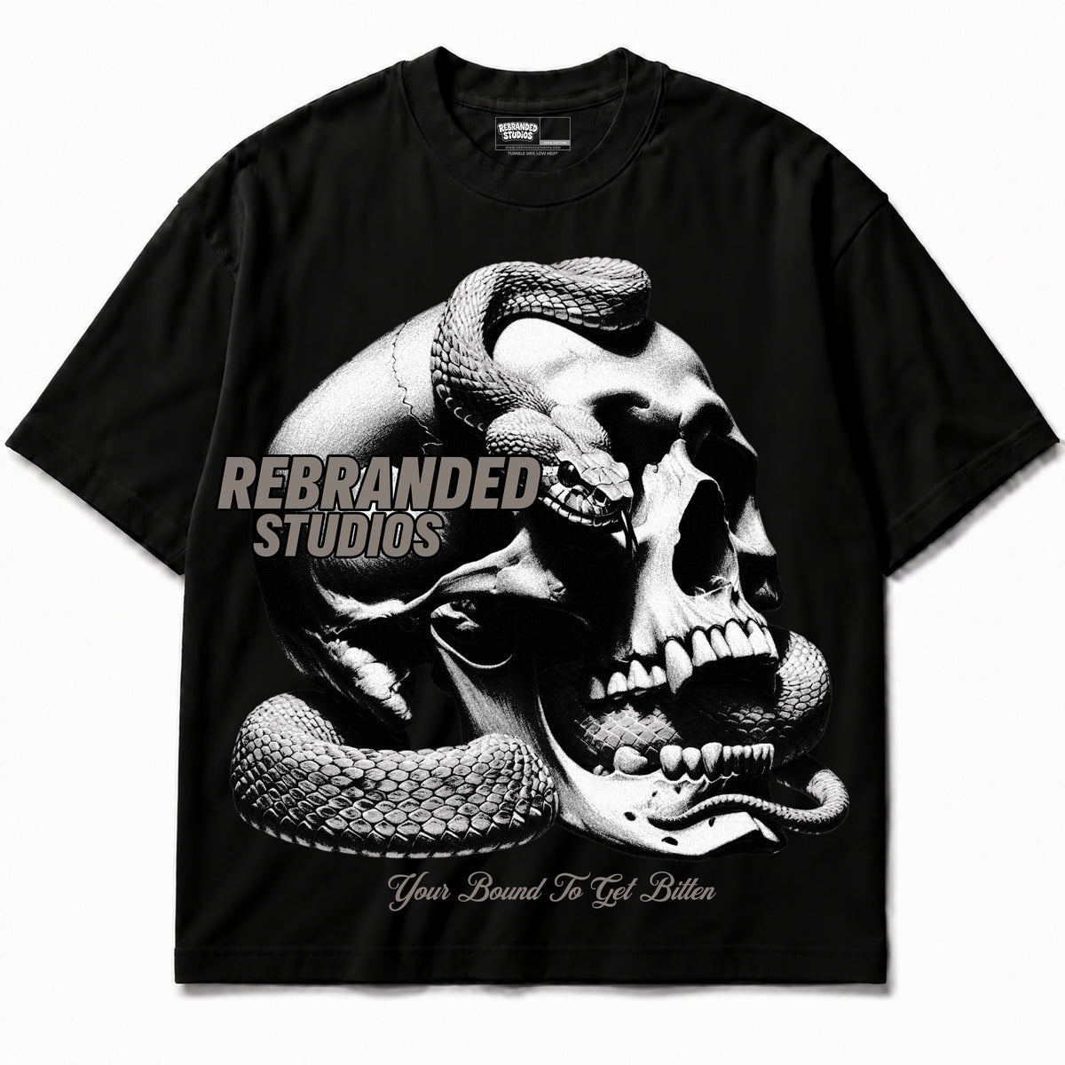 Rebranded Studios apparel — front without sneakers