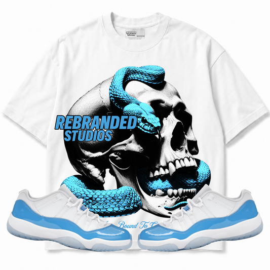Rebranded Studios apparel — front styled with matching sneakers