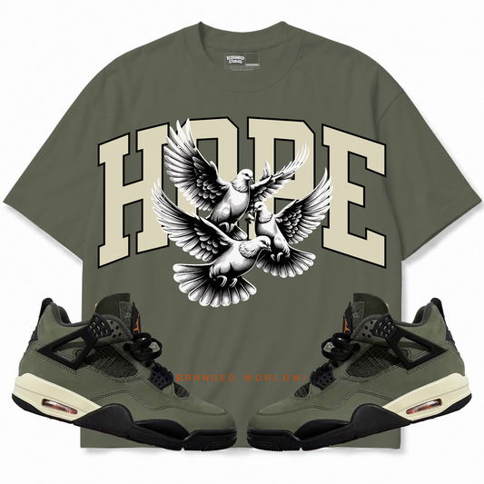 Rebranded Studios apparel — front styled with matching sneakers