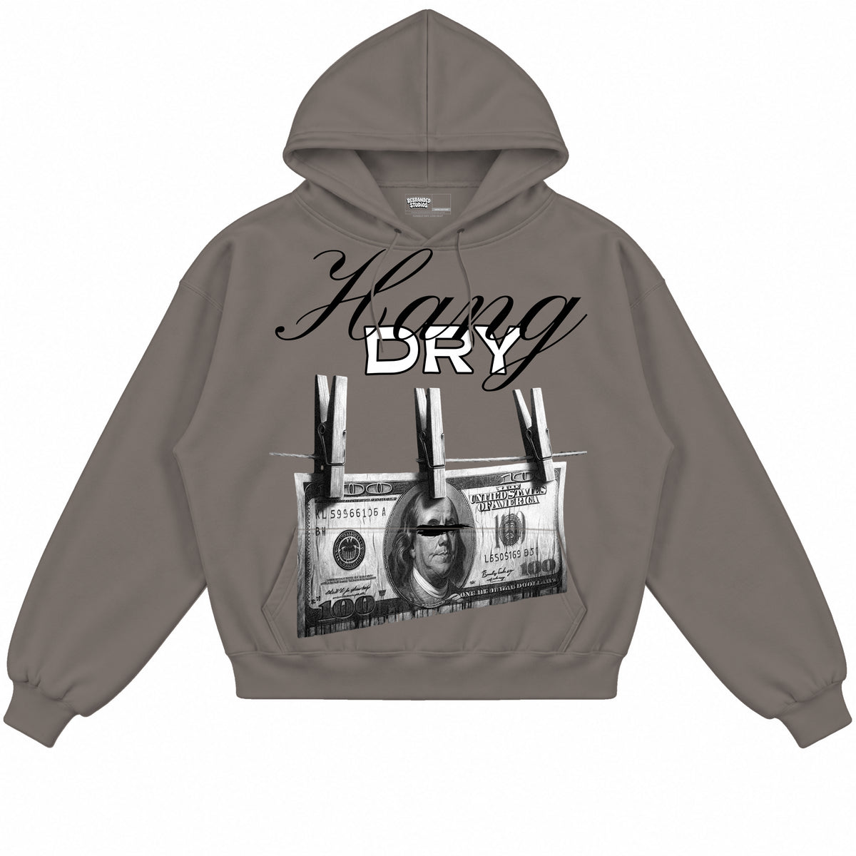 Rebranded Studios apparel — front without sneakers