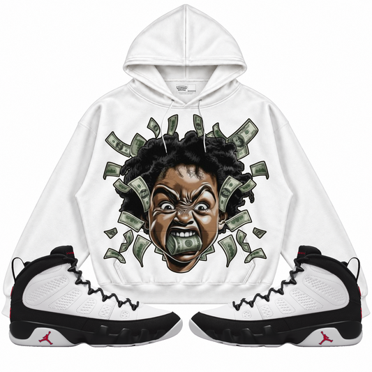 Rebranded Studios apparel — front styled with matching sneakers