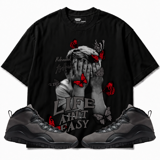 Rebranded Studios apparel — front styled with matching sneakers