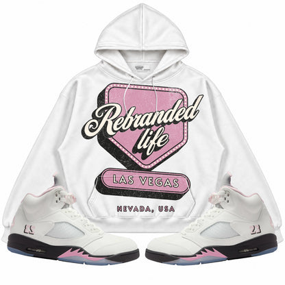 Rebranded Studios apparel — front styled with matching sneakers