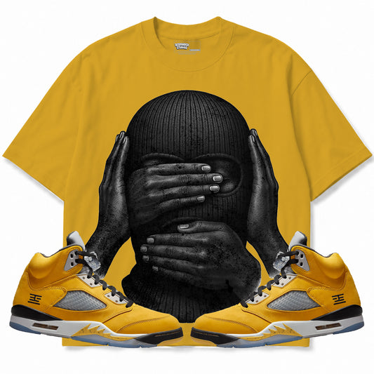 Rebranded Studios apparel — front styled with matching sneakers