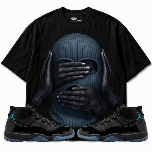 Rebranded Studios apparel — front styled with matching sneakers