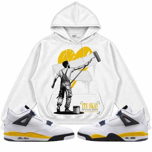 Rebranded Studios apparel — front styled with matching sneakers