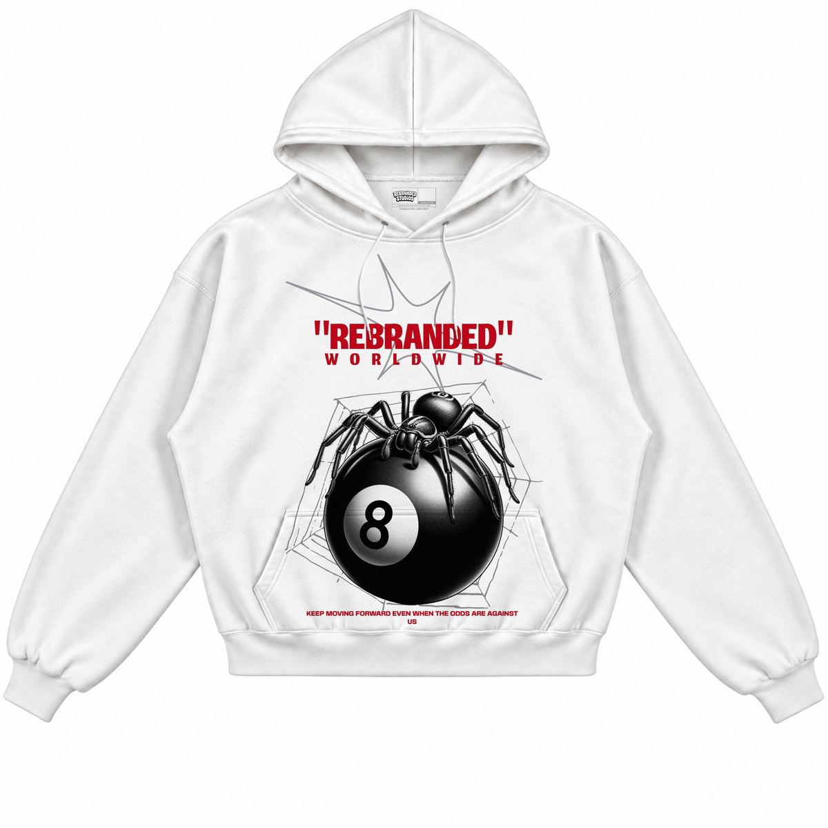 Rebranded Studios apparel — front without sneakers