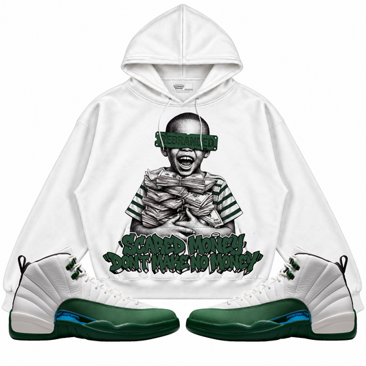 Rebranded Studios apparel — front styled with matching sneakers