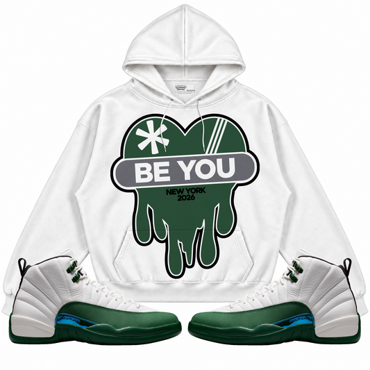 Rebranded Studios apparel — front styled with matching sneakers