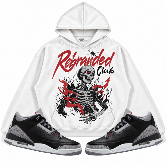 Rebranded Studios apparel — front styled with matching sneakers