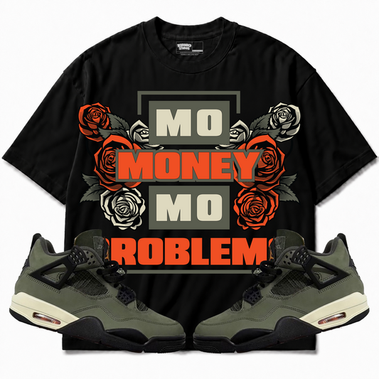 Rebranded Studios apparel — front styled with matching sneakers