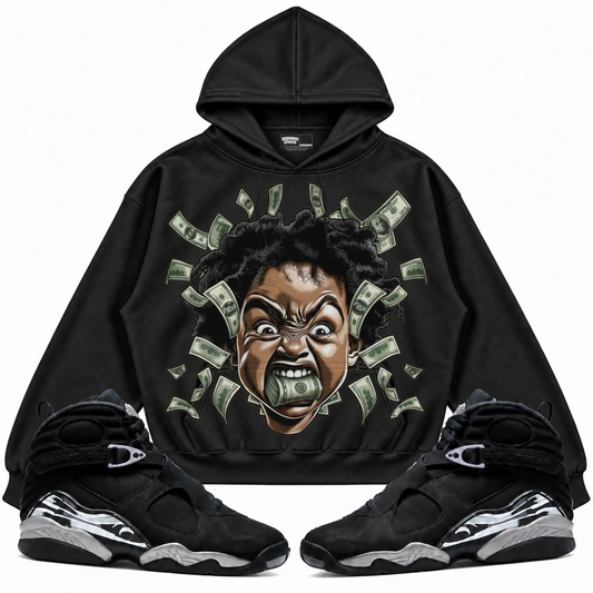 Rebranded Studios apparel — front styled with matching sneakers