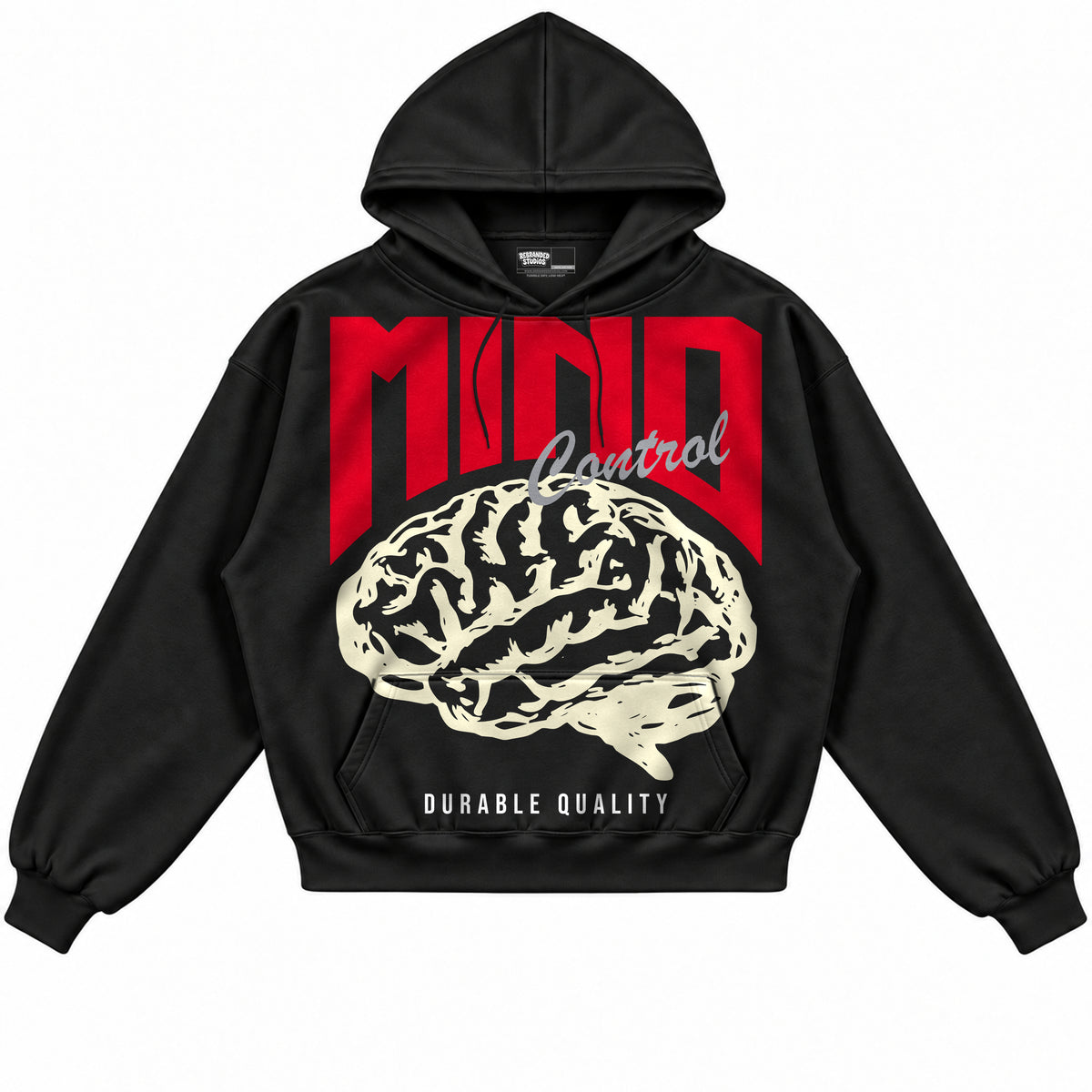 Rebranded Studios apparel — front without sneakers