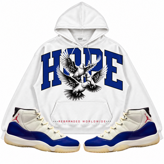 Rebranded Studios apparel — front styled with matching sneakers