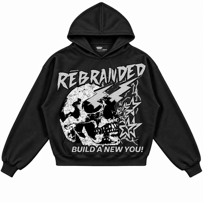 Rebranded Studios apparel — front without sneakers