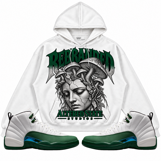 Rebranded Studios apparel — front styled with matching sneakers