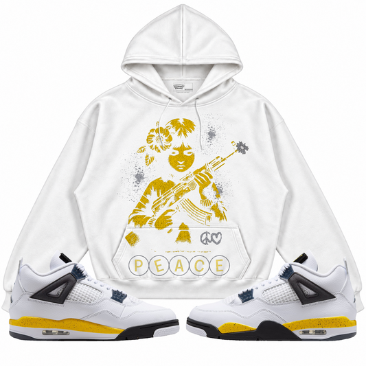 Rebranded Studios apparel — front styled with matching sneakers