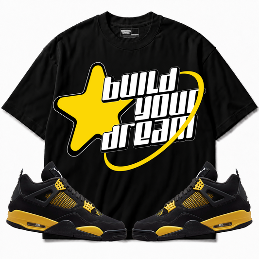 Rebranded Studios apparel — front styled with matching sneakers