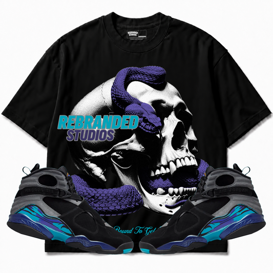 Rebranded Studios apparel — front styled with matching sneakers