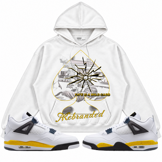 Rebranded Studios apparel — front styled with matching sneakers